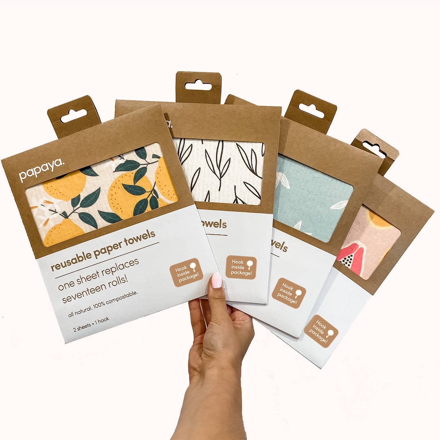 PAPAYA Reusable Paper Towel Kit Wicklanders Roots